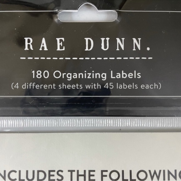NEW Rae Dunn Black Organizing Labels - Picture 2 of 7
